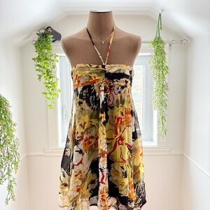 Floral Halter Dress 🌼